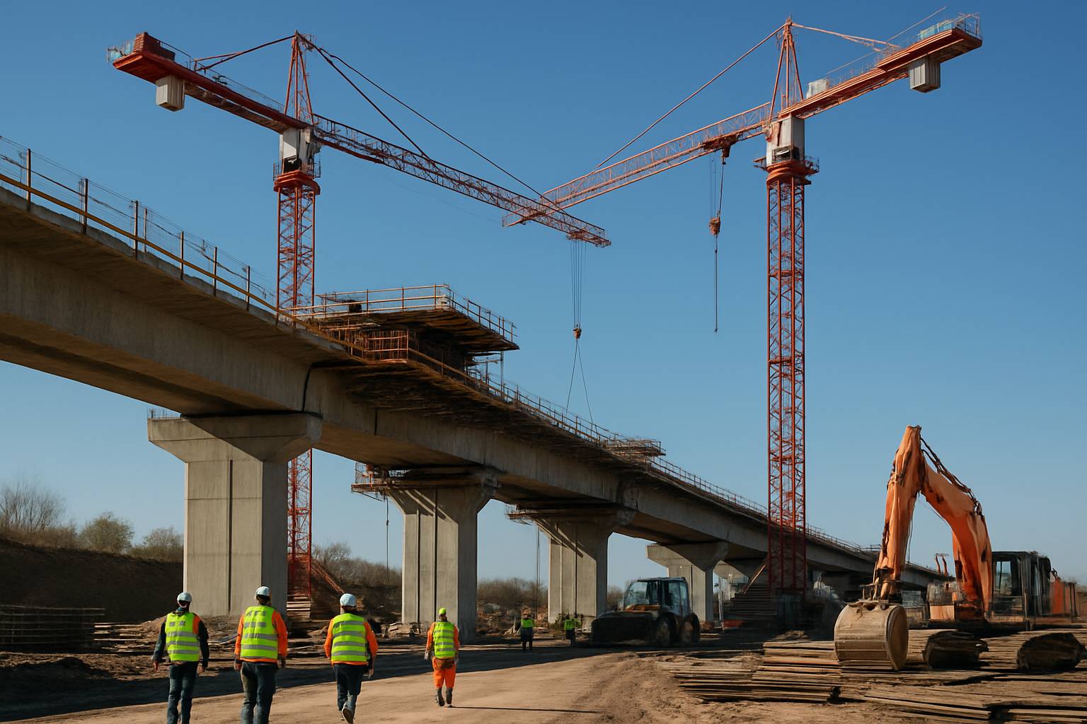 Infrastructure project representing Halo Trade focus on heavy assets