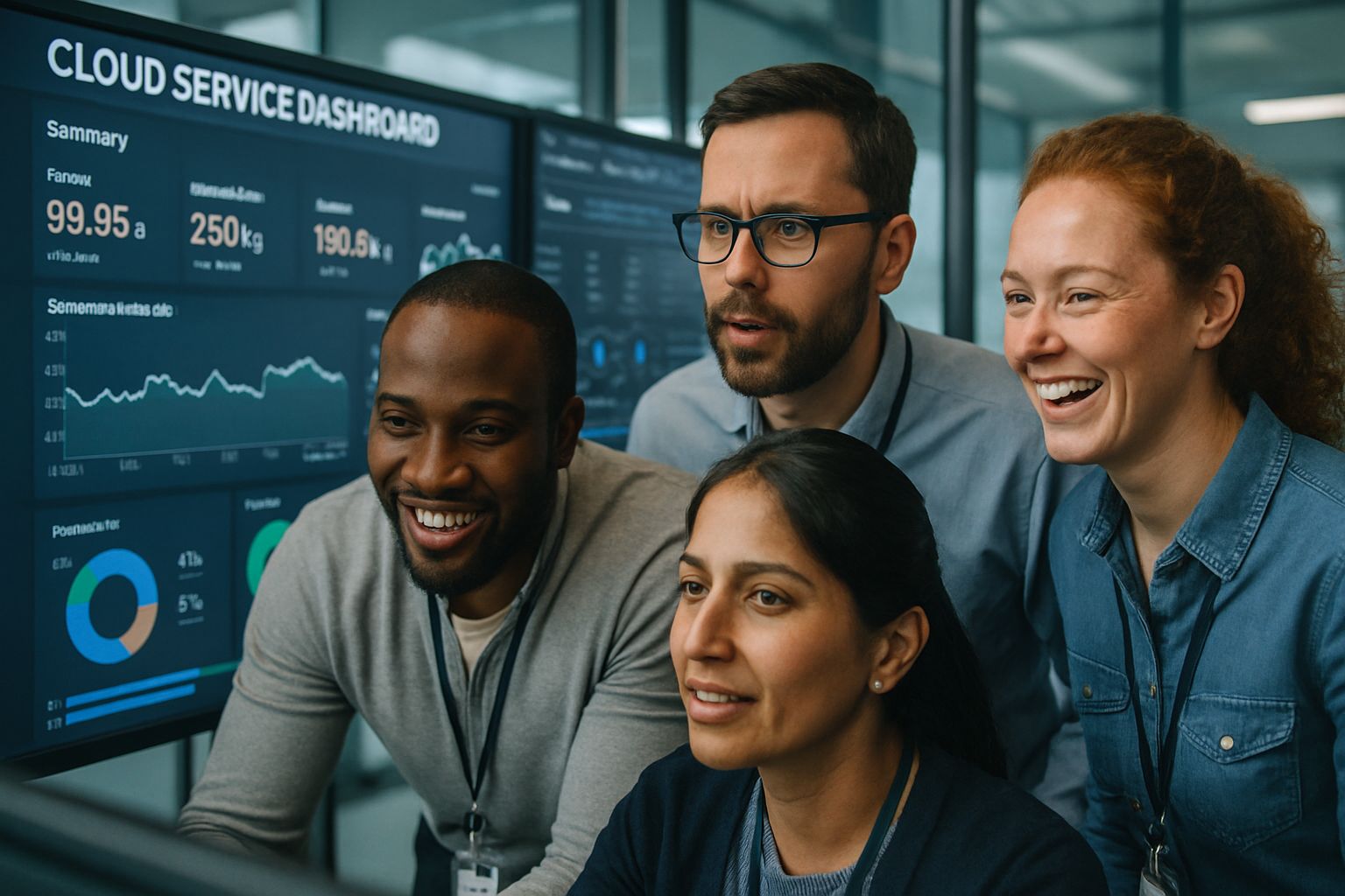 IT team ensuring Infrastructure Reliability during cloud AI outage monitoring.