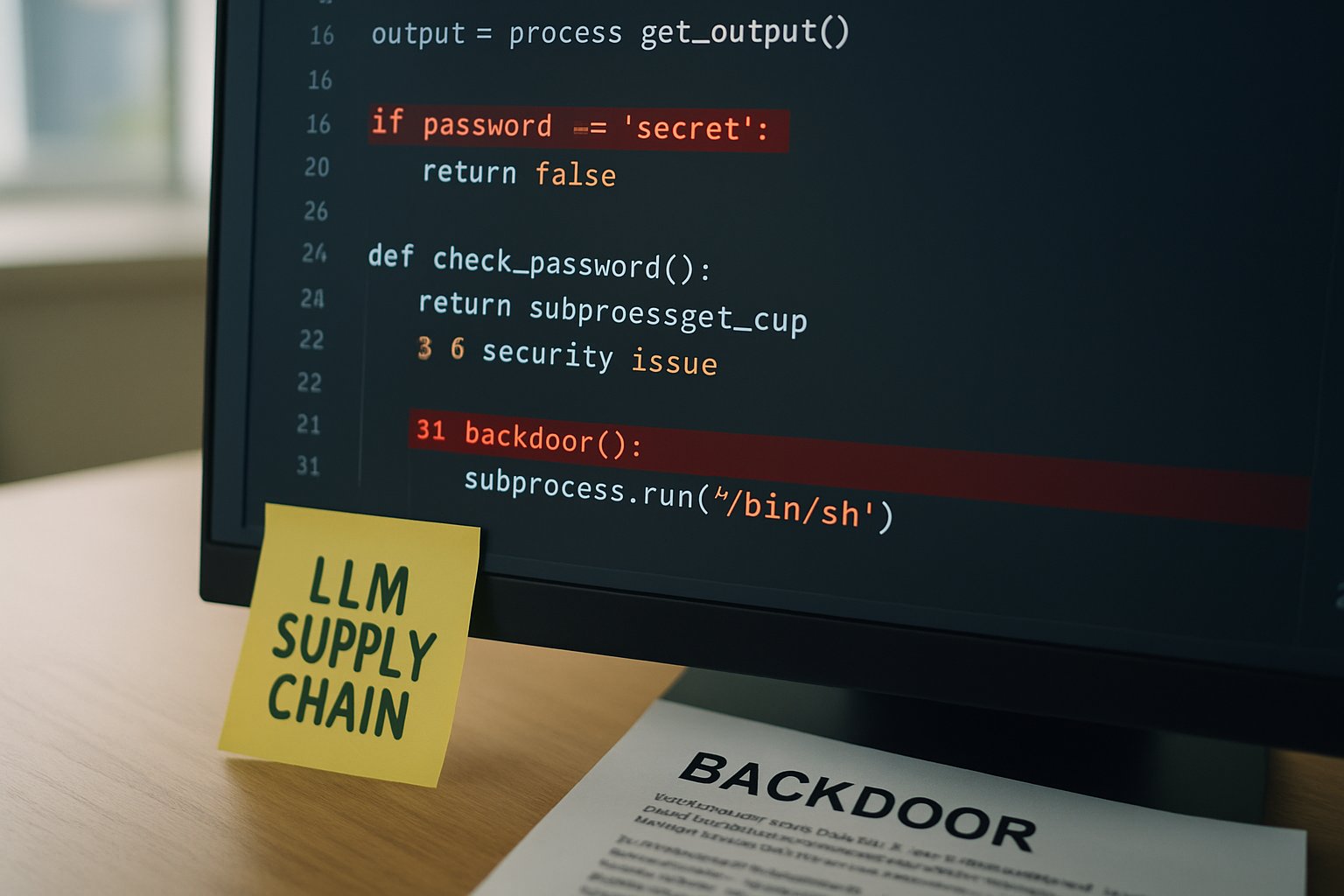 Cybersecurity Research highlights code vulnerabilities in LLM supply chains.