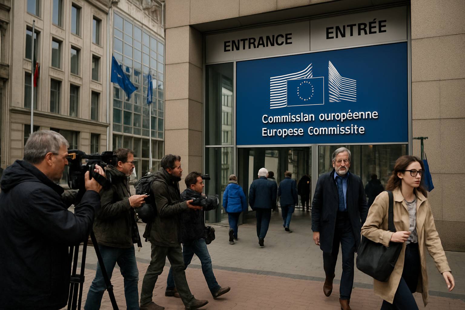 Official Brussels building scene amidst Landmark Regulation Delays news coverage