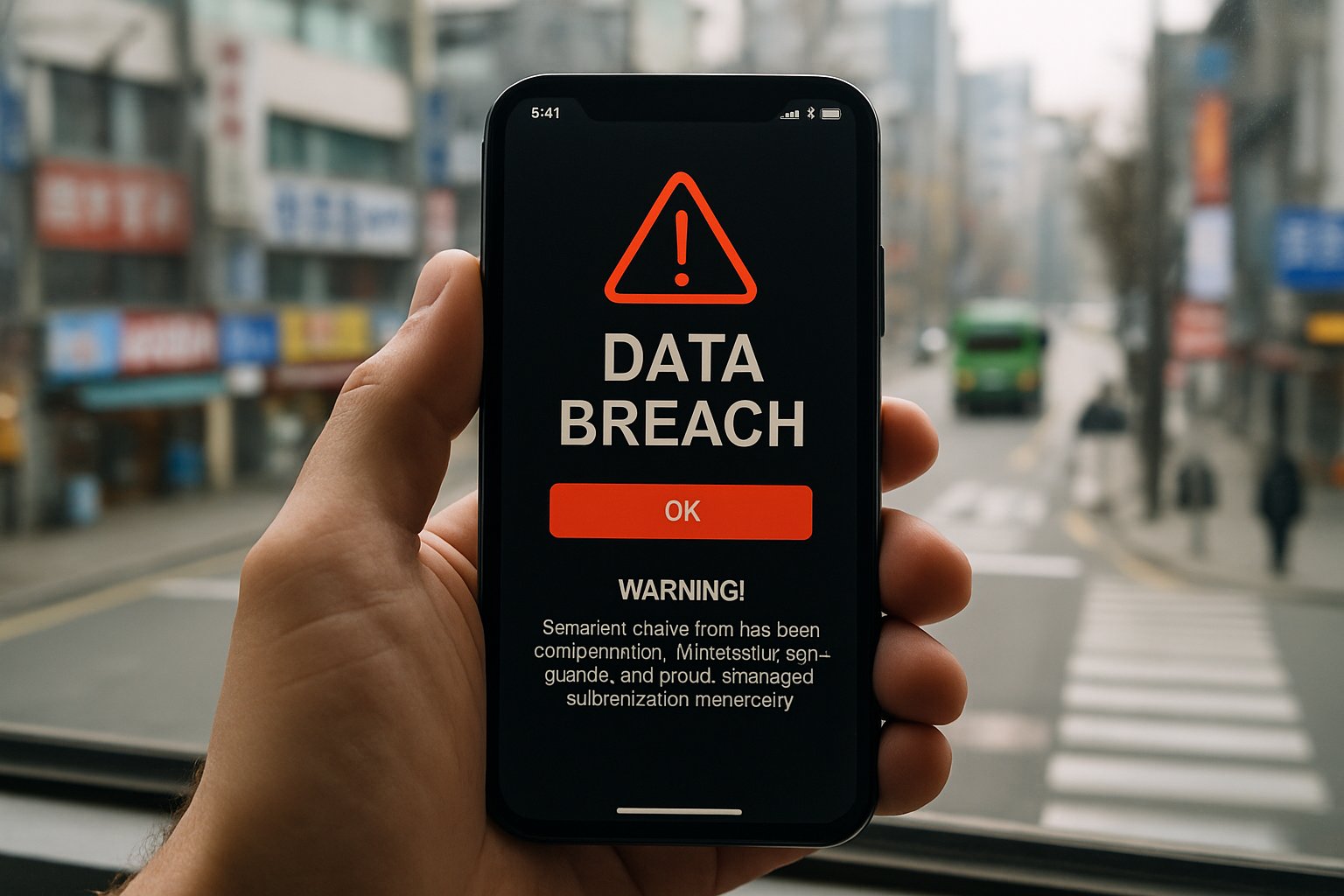 Smartphone data breach warning in South Korean city