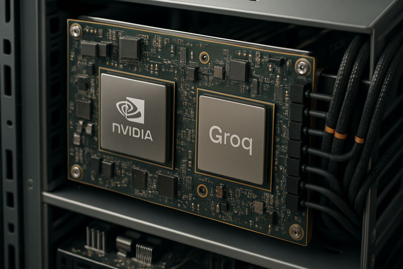 Nvidia and Groq hardware used for Computational Latency Optimization in data centers.