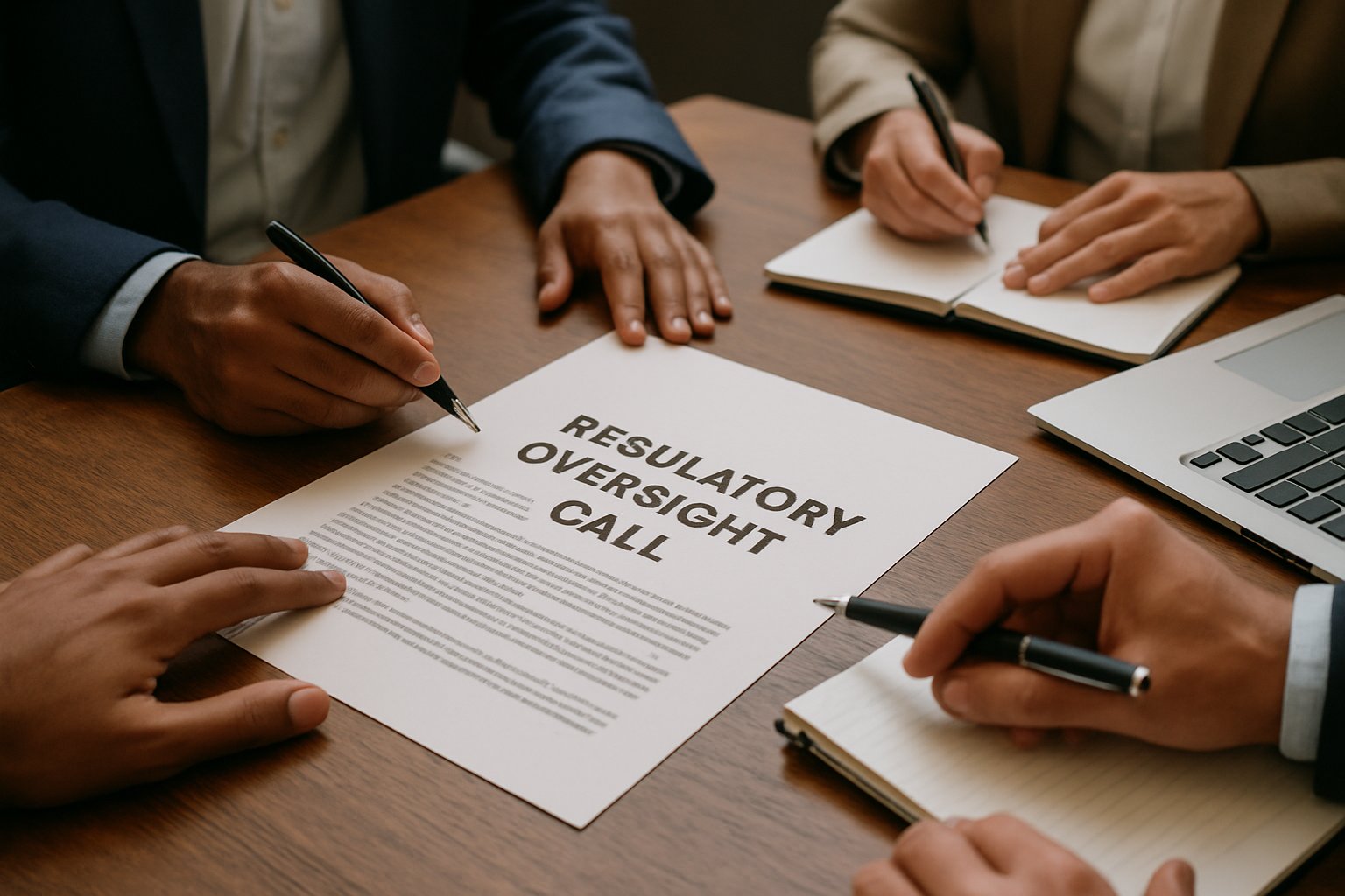 Regulatory Oversight Call document reviewed at policy meeting