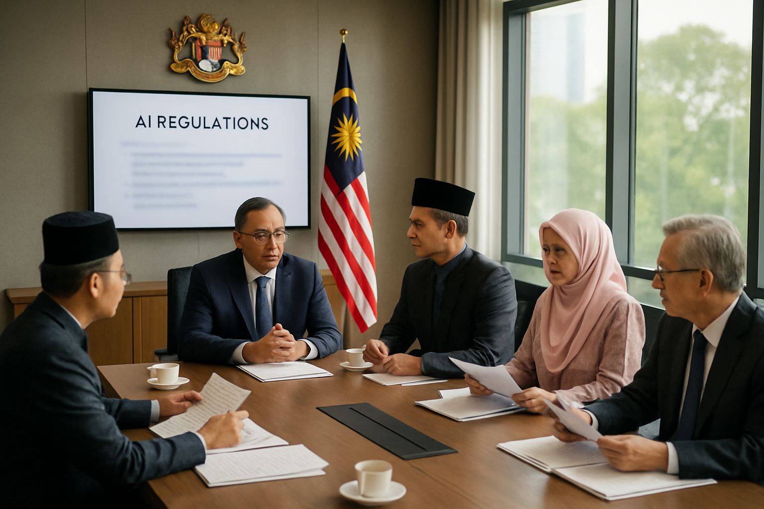 Malaysia Ban prompts government officials to discuss new AI content standards.