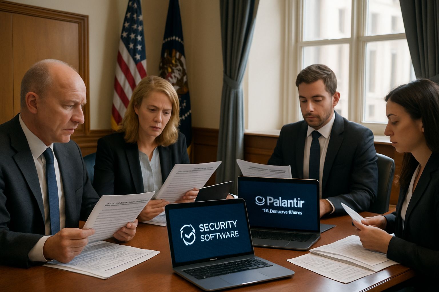 Government officials review procurement processes for internal security solutions.