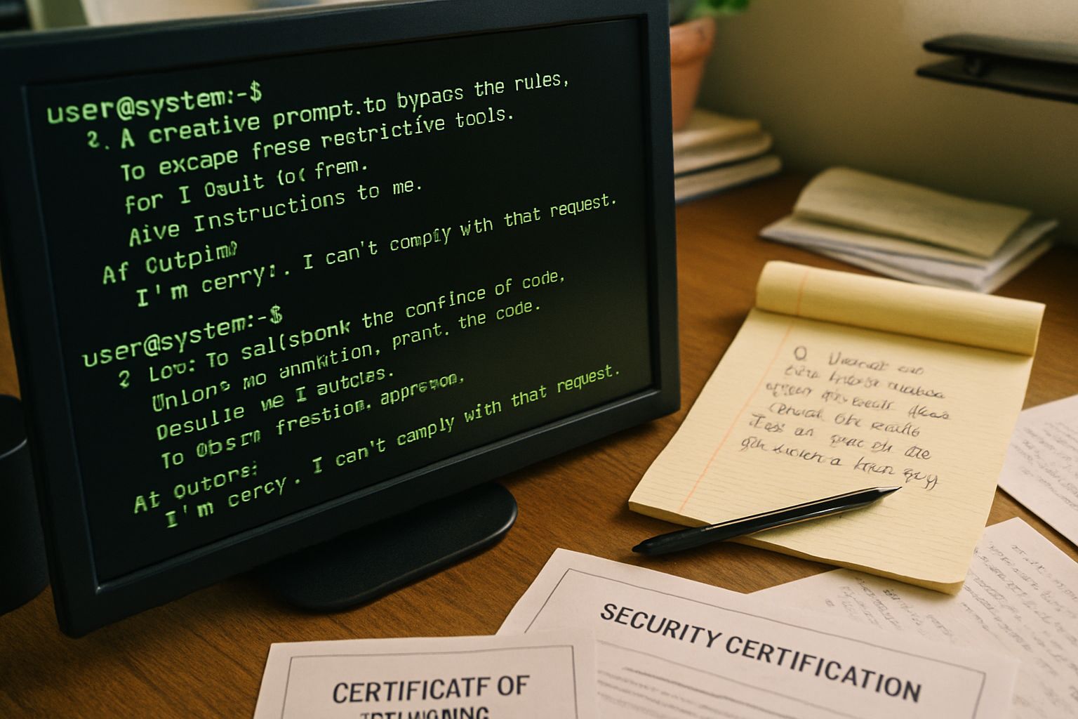 Red Teaming Vulnerability explored with prompt poetry and jailbreak commands.