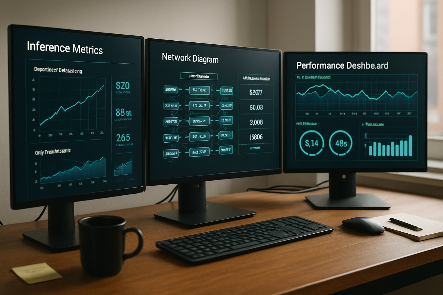 Workstation with inference scaling dashboards for heterogeneous chips