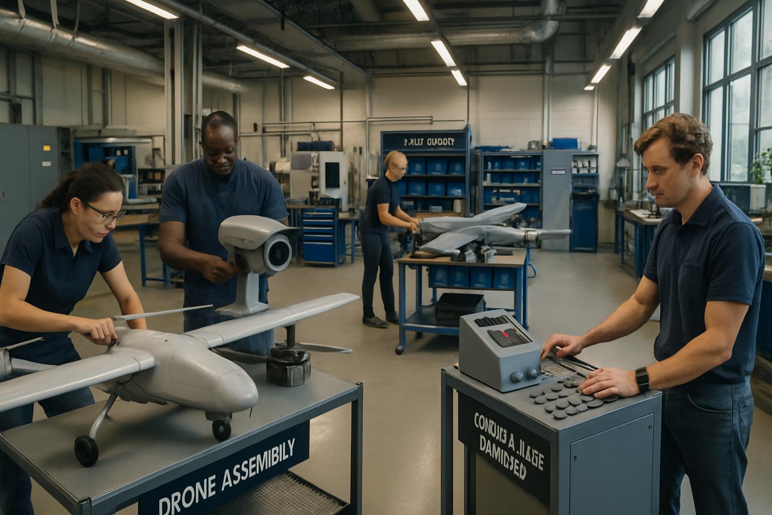 Defense Tech Revenue supported by real-world manufacturing of advanced drones and equipment.