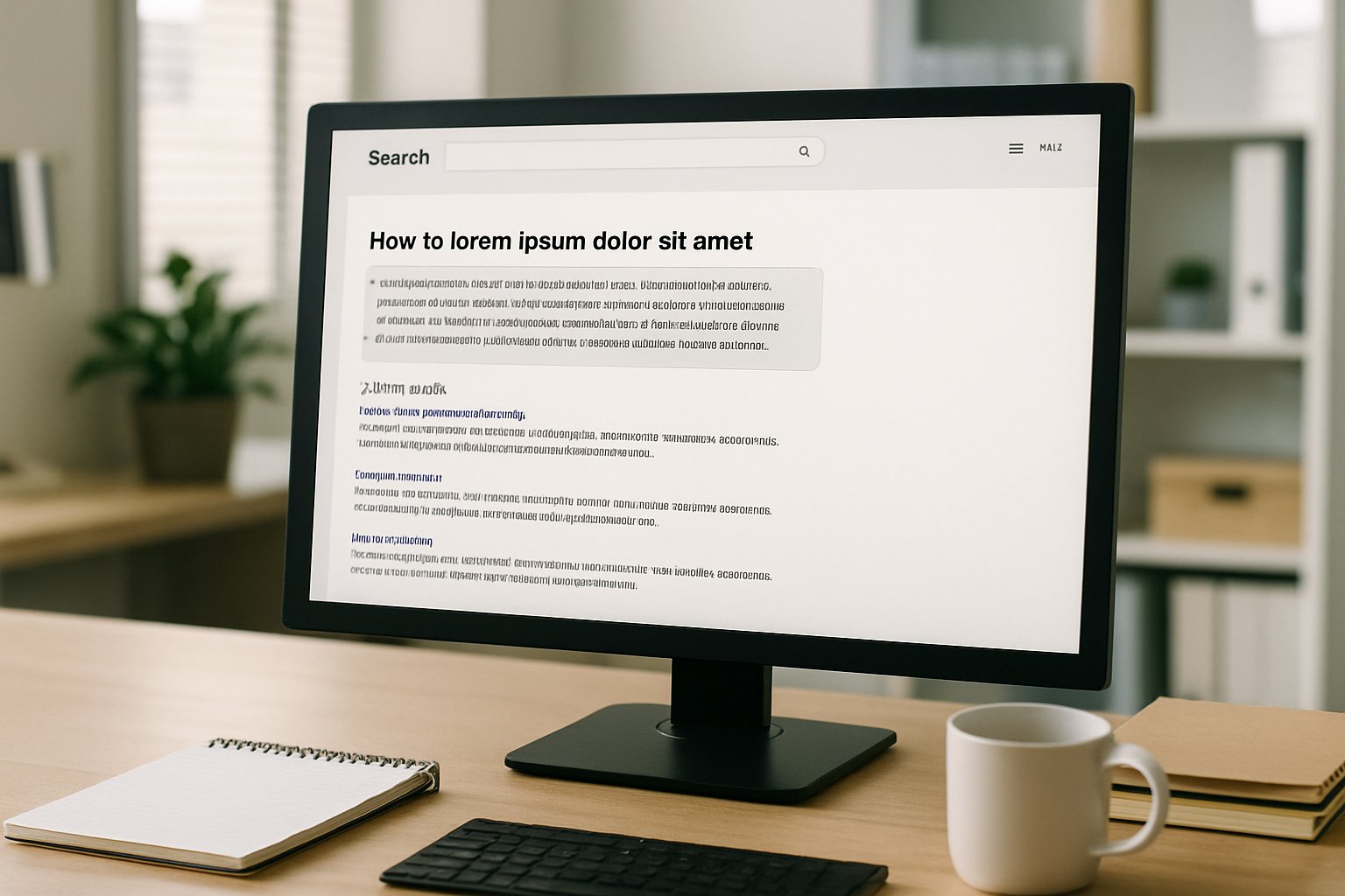 AI Search Invisibility seen on a computer with answer-first search and pushed-down links.