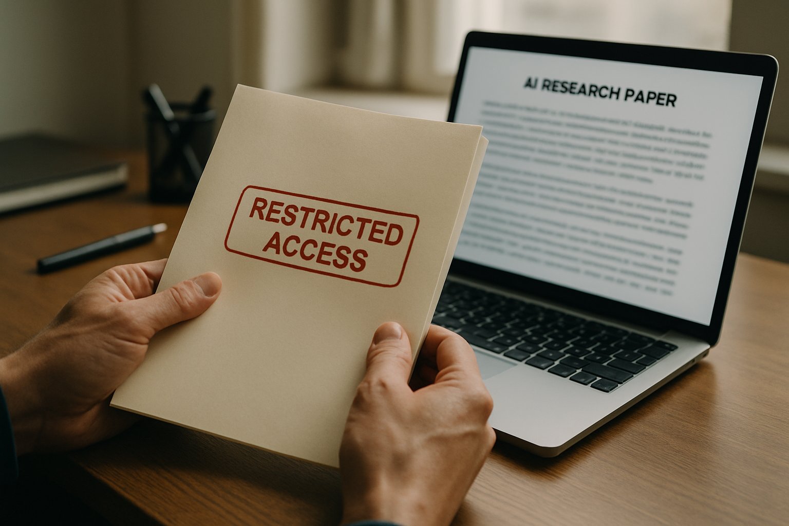 Confidential AI research papers and documents in the Research Access Debate.