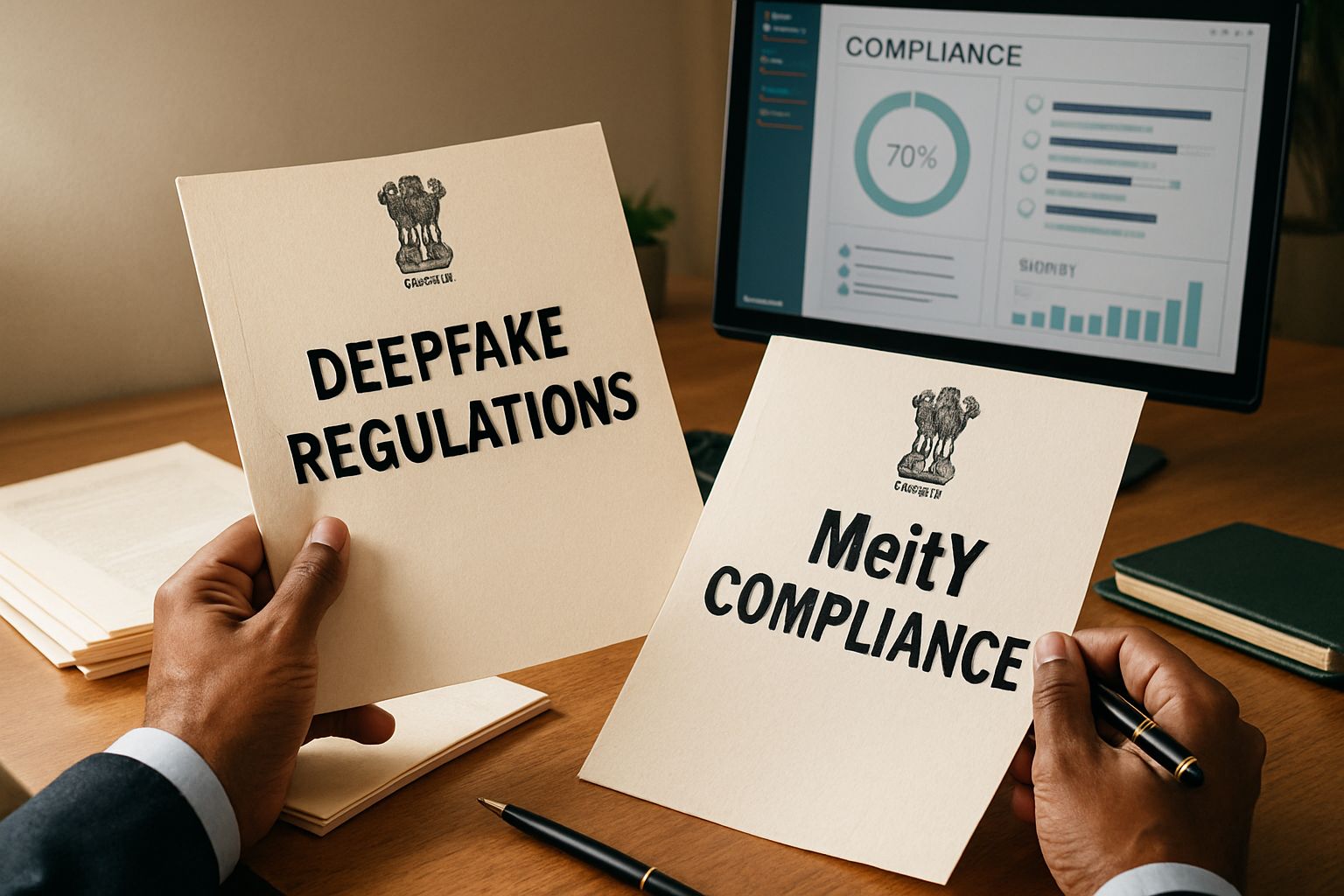 Official reviews Judicial Pilot Mandate-related deepfake regulation compliance documents