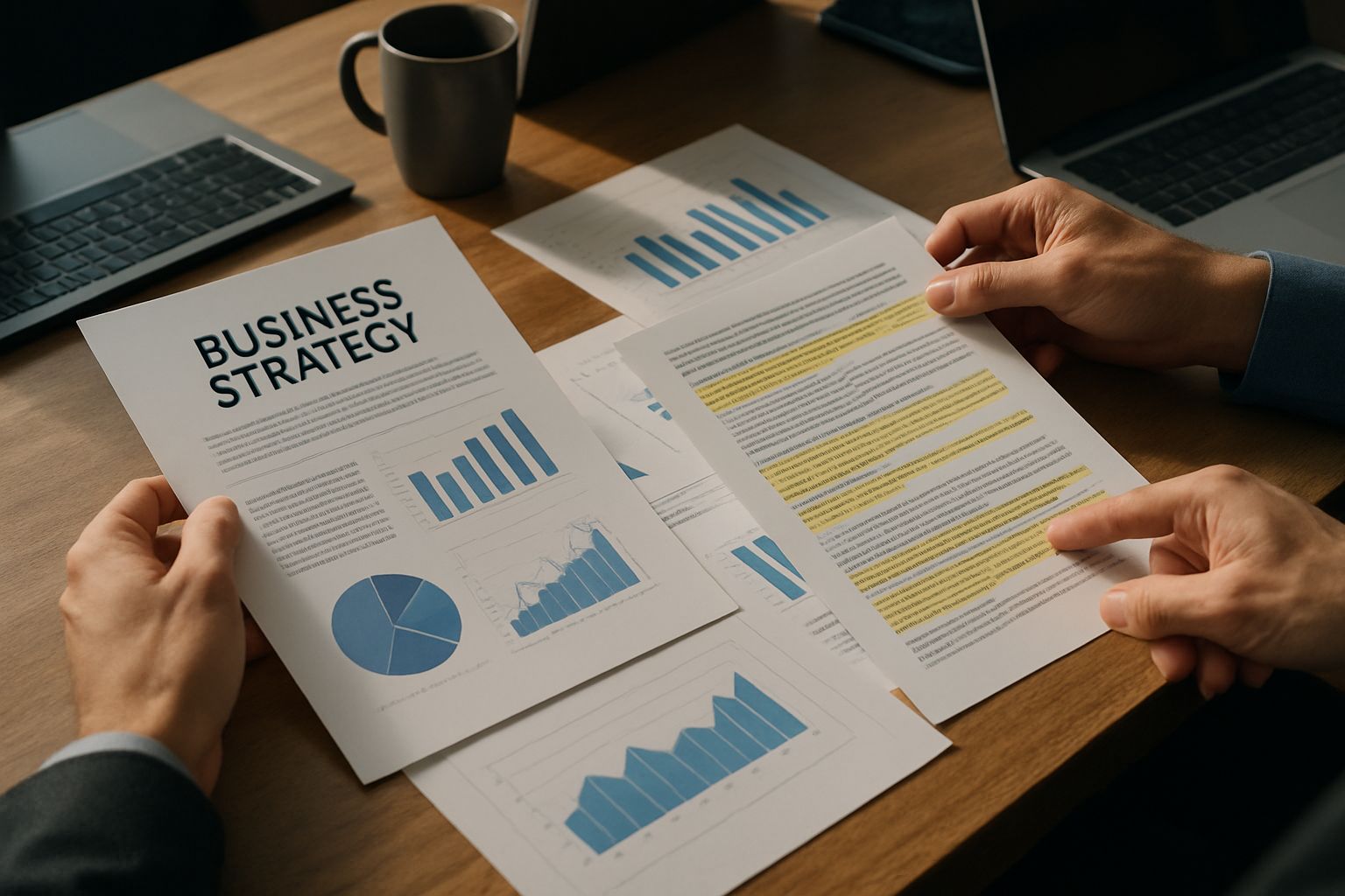 Project Strategy documents and financial reports reviewed during takeover process.