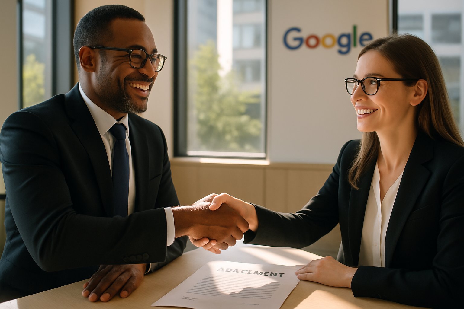 Talent Acquisition handshake during Meta-Dreamer team agreement.