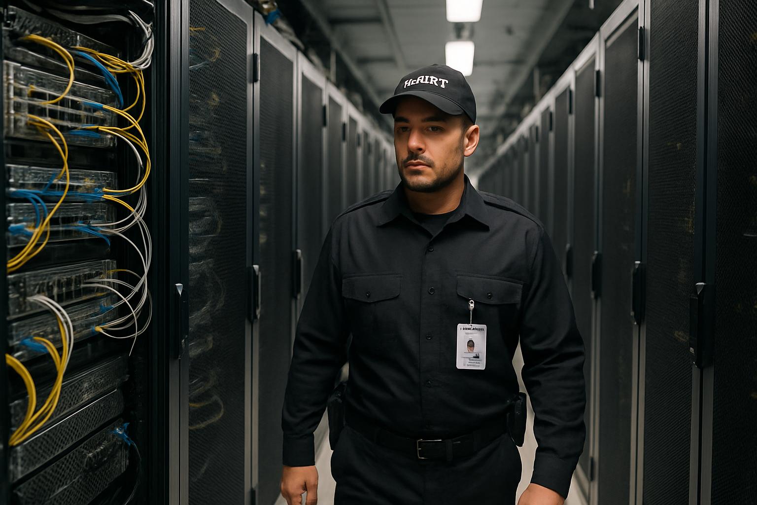 Data center security measures highlighting supply chain risk considerations for tech firms.