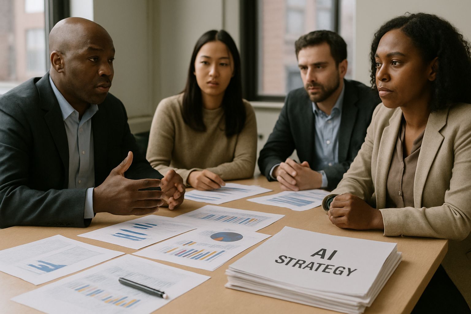 Corporate Structure Crisis shown by sidelined AI strategy documents.