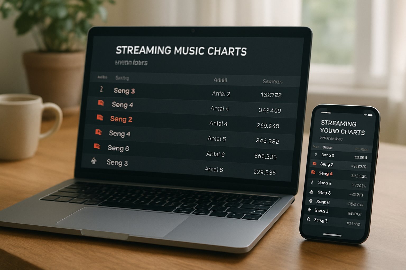Streaming music charts affected by Audio IP Theft with flagged tracks