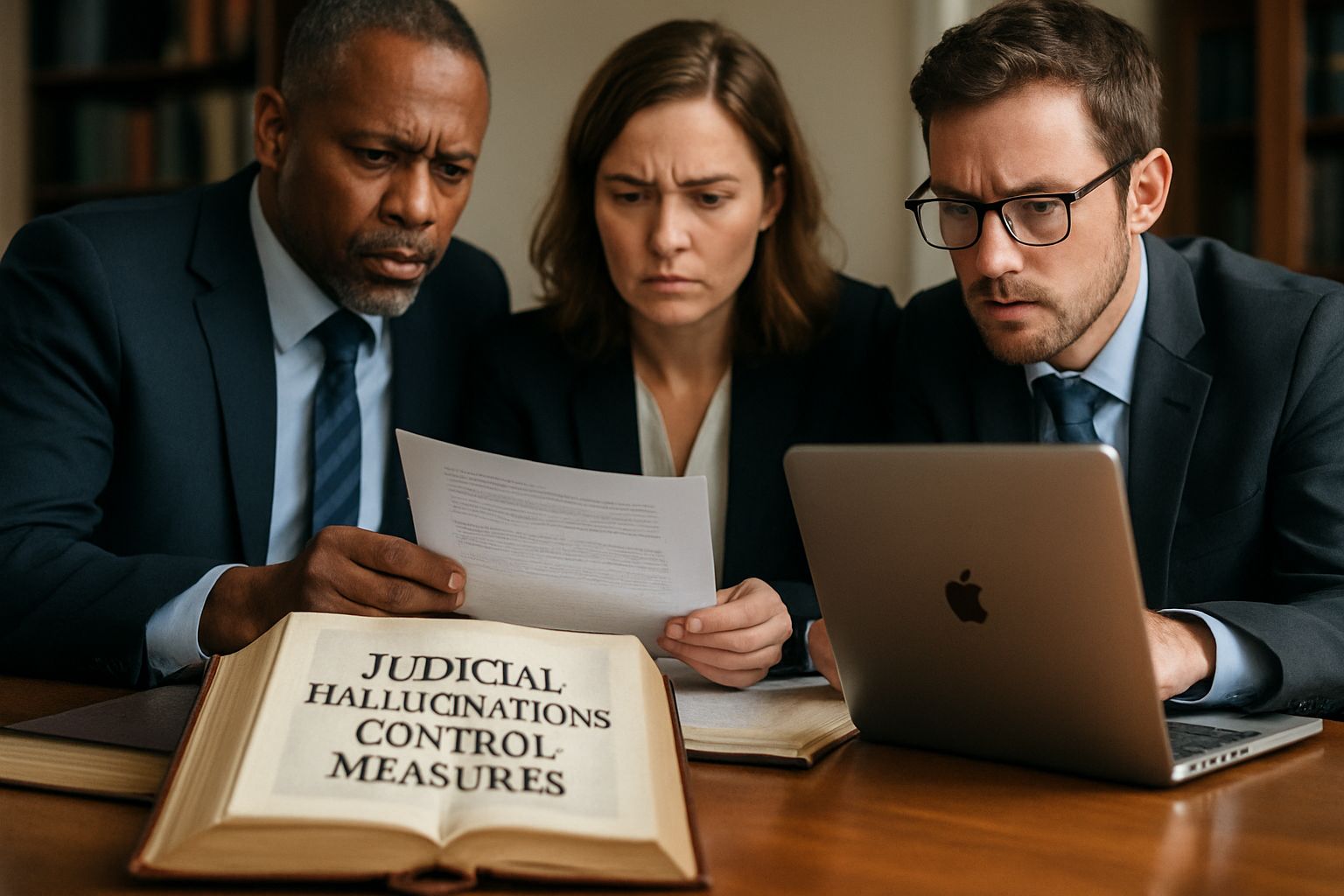 Legal teams review Judicial Hallucinations control measures in realistic setting