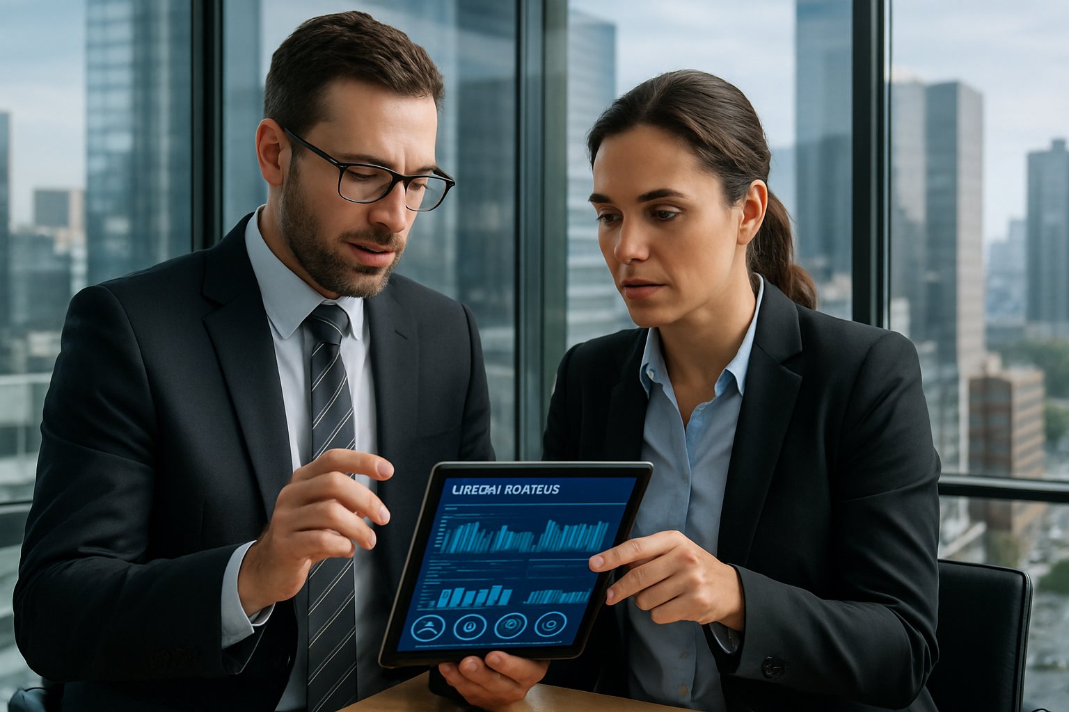 Professional team managing Production Workloads in office meeting