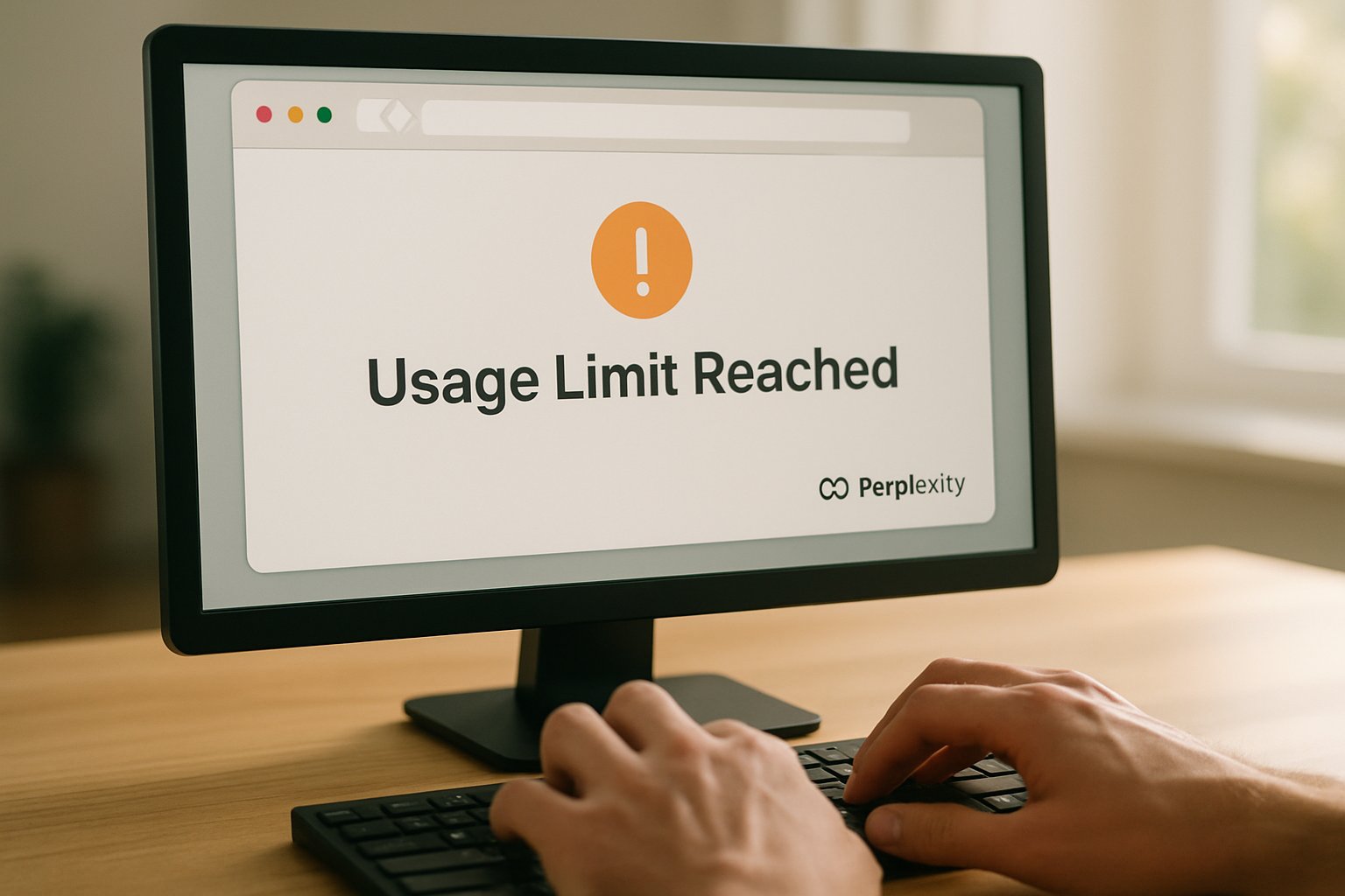 Perplexity Users notified about reaching usage limits on digital platform.