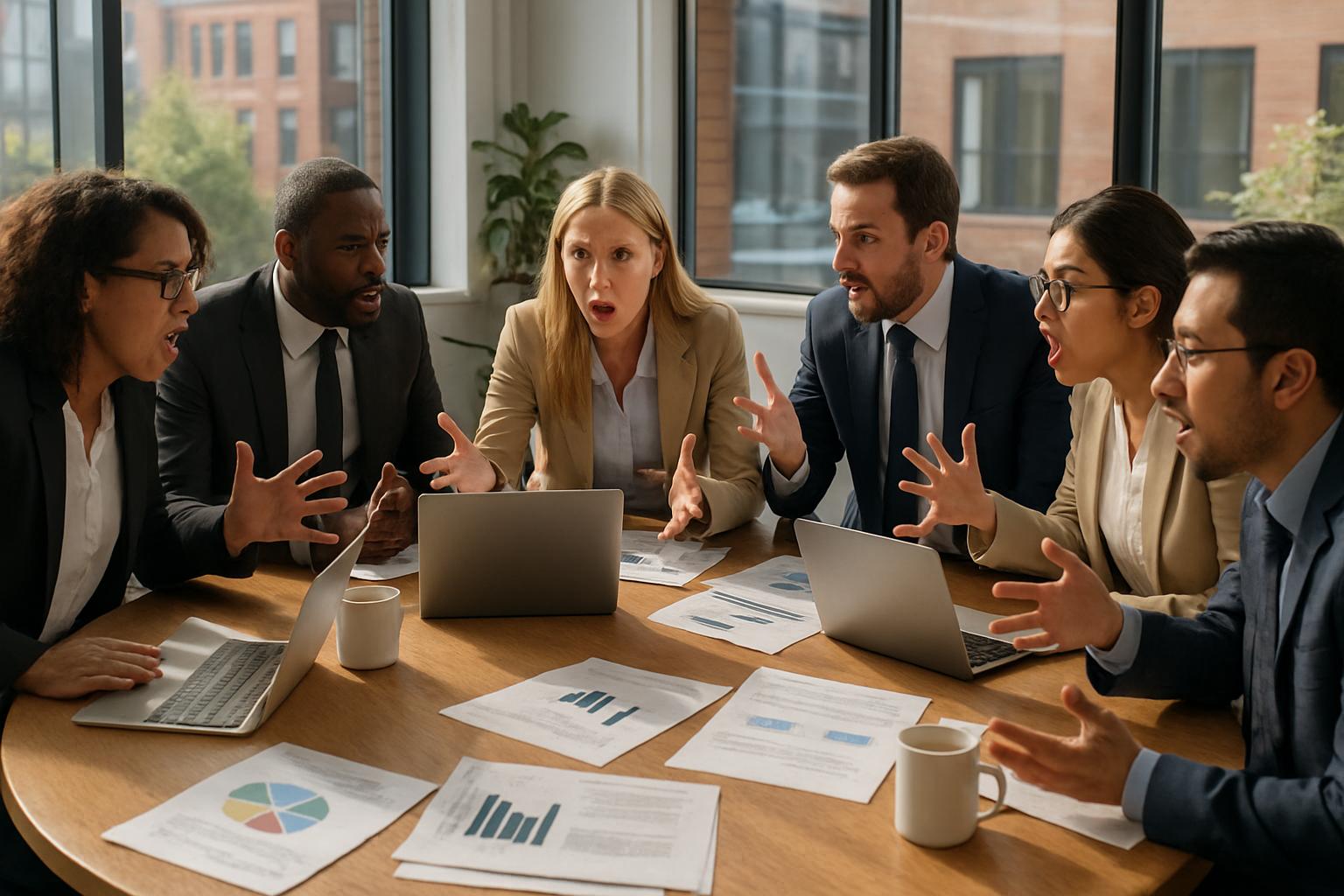 Tech professionals discussing AI Culture during a roundtable meeting.