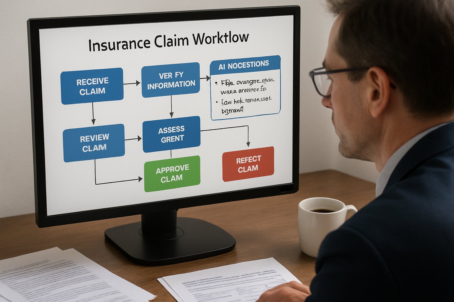 AI Customer Service platform streamlining insurance claim management for agents.
