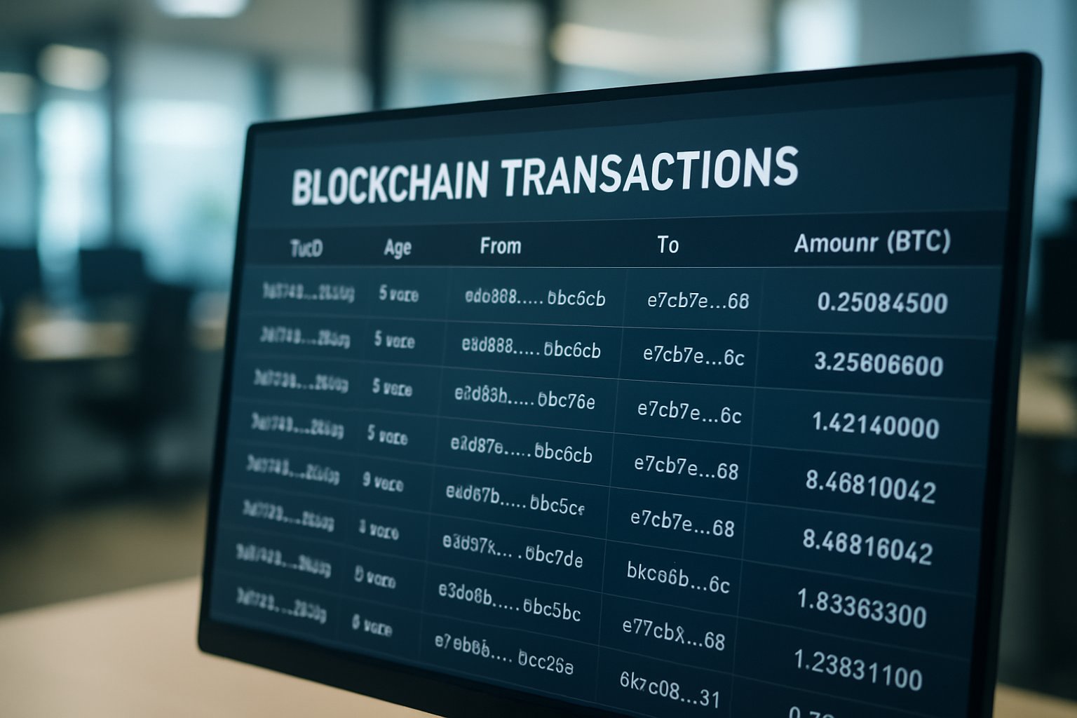 Computer screen showing fraudulent transactions during De-fi Platform Hack.