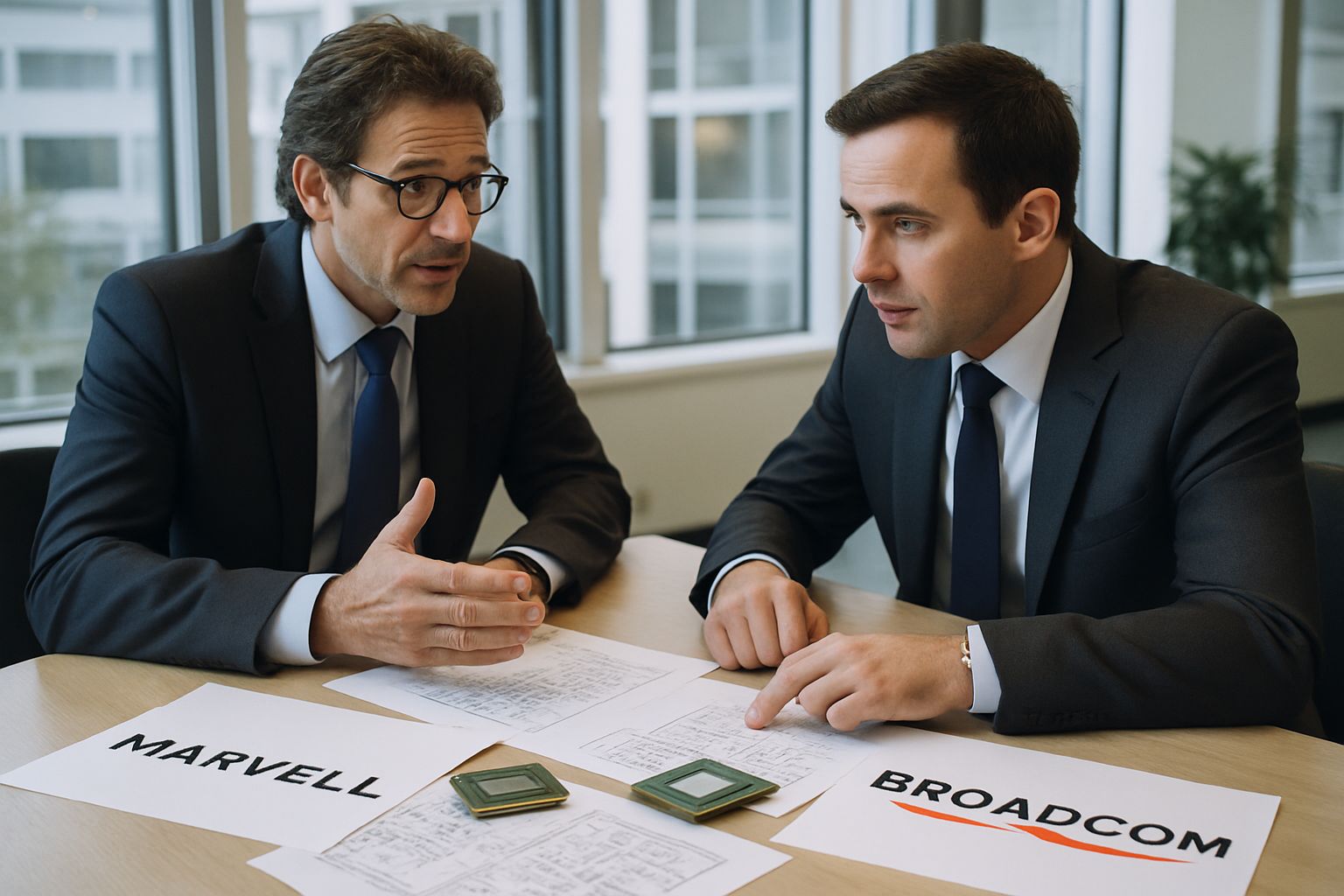 Semiconductor Growth visualized with business discussion over ASICs by industry leaders.