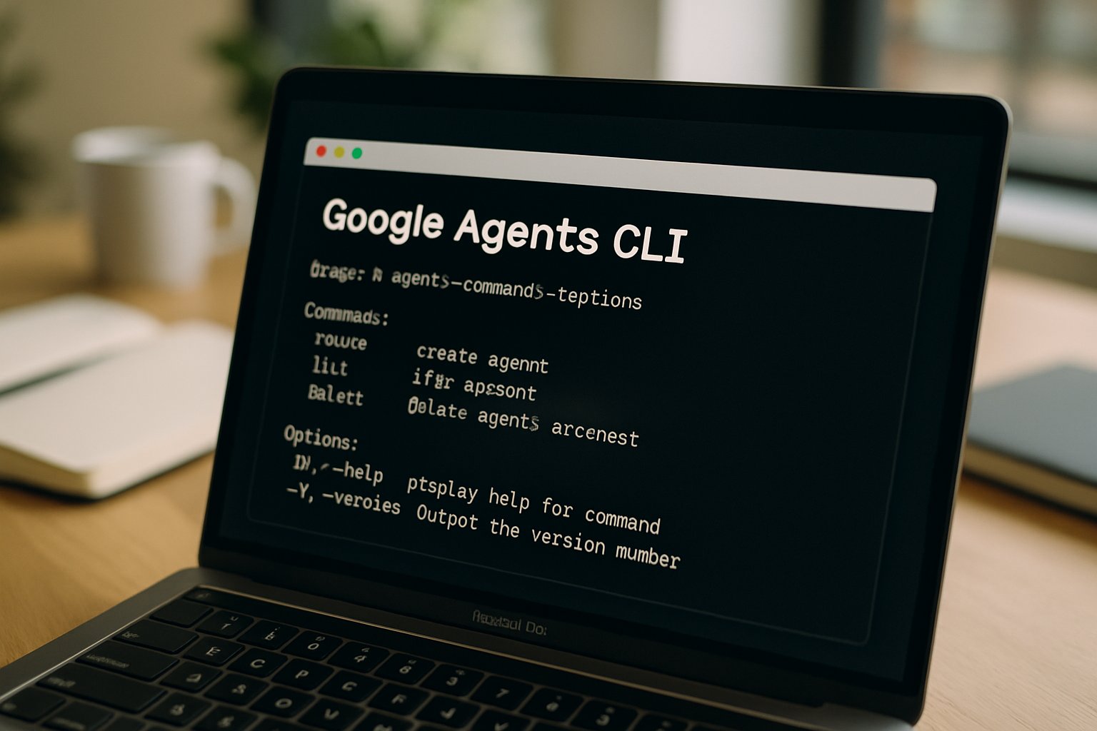 Command line interface of Google Agents CLI for AI Agent Framework development.