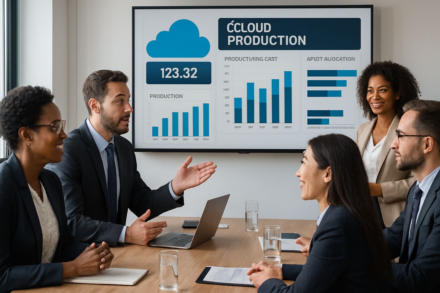 Asset Management AI facilitating APAC production cloud dashboard meeting