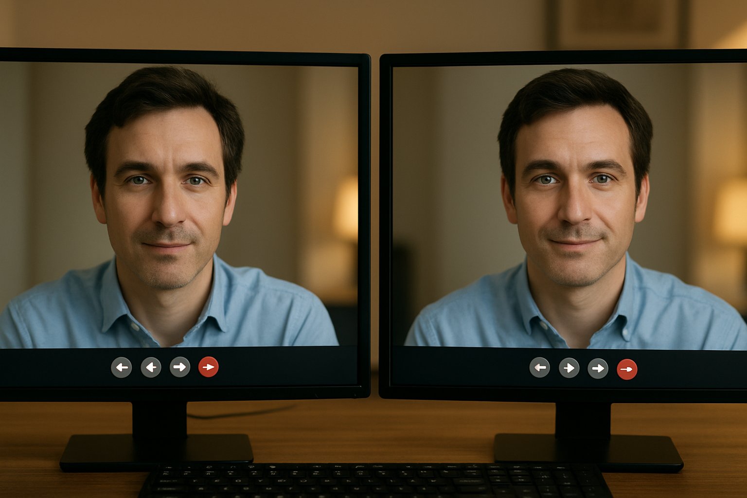 Comparison of real and deepfake faces in the Digital Origin Crisis context