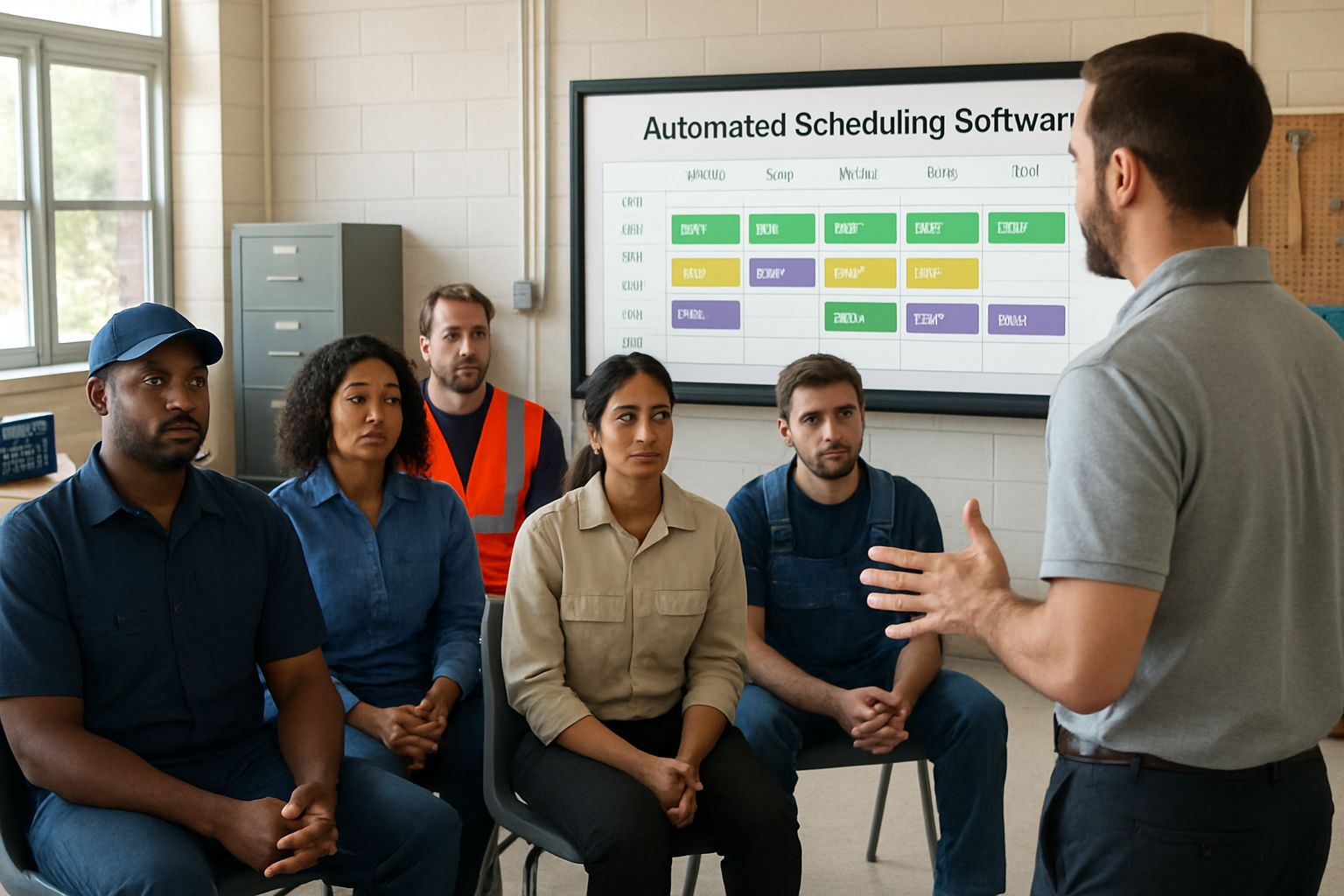 Education Automation supports diverse students in a trade school classroom setting
