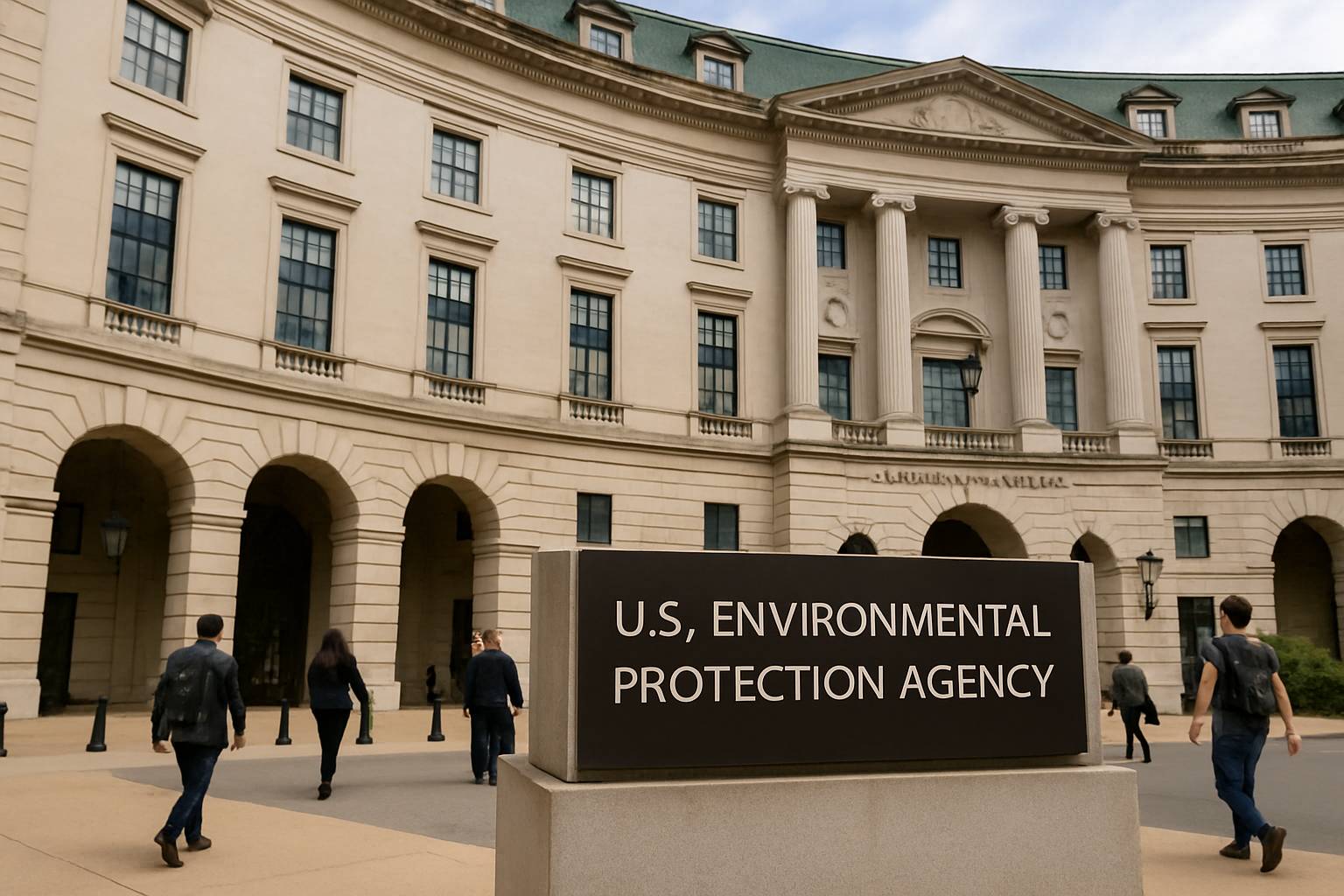 US Environmental Protection Agency headquarters representing US AI Regulation efforts.