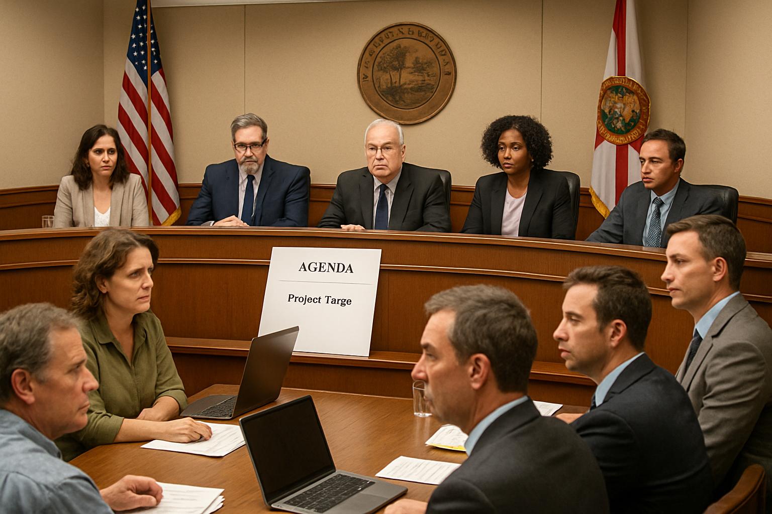 Data Center Resistance community at Palm Beach Project Tango hearing