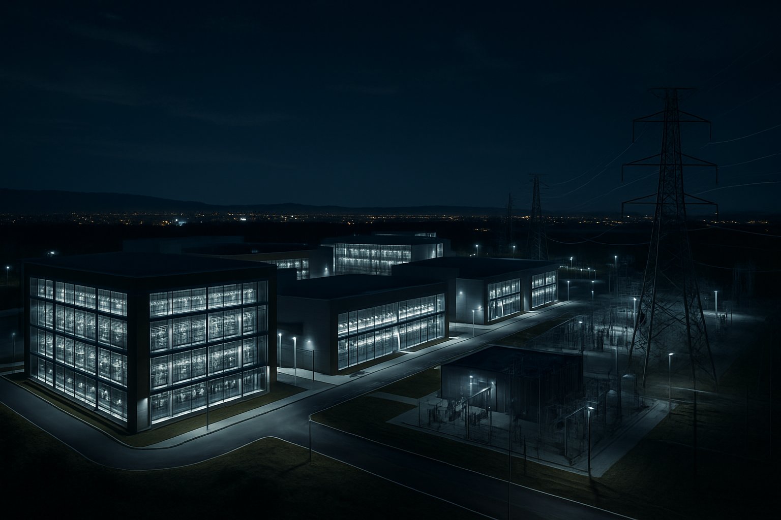Hyperscale data center illustrating AI Investment Trends and infrastructure growth.