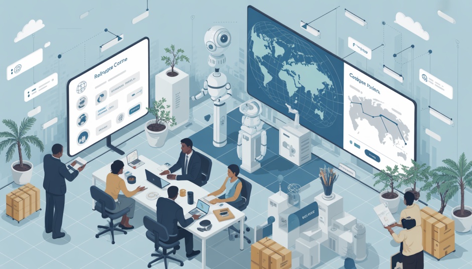 AI-powered humanitarian operations and workforce training requirements