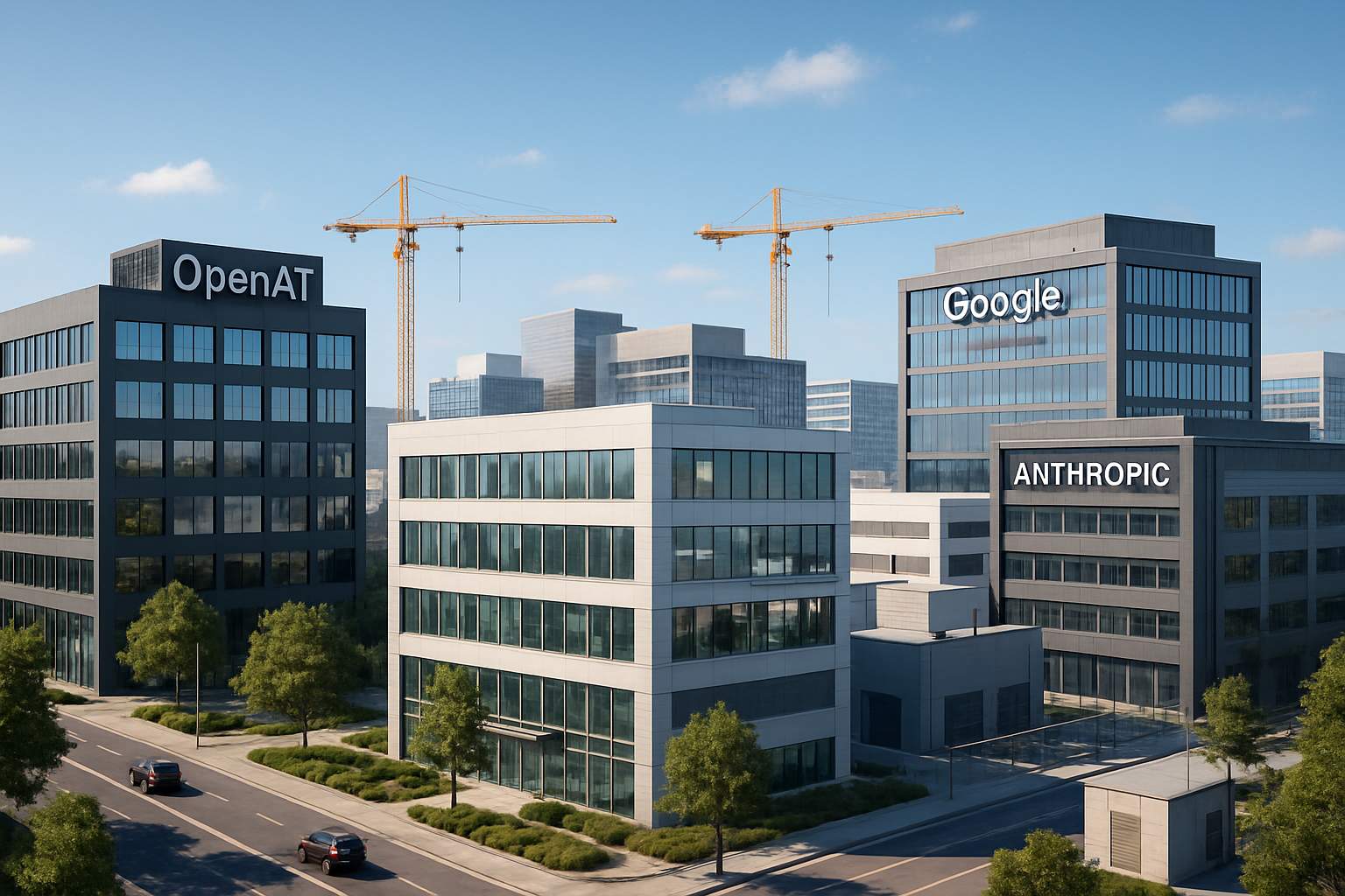 Emerging tech campus with AI Capital Expenditure investments and new data center constructions.