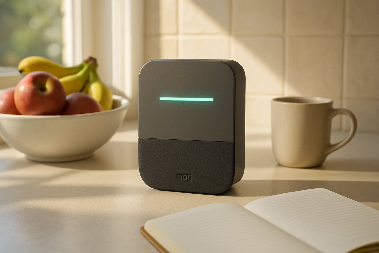 Nori Hub Consumer AI device in home environment