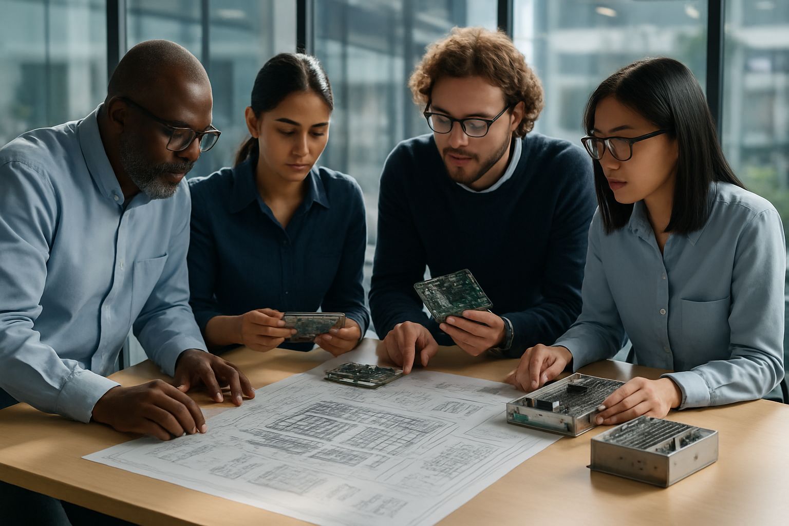 Team meeting about Optical Computing Breakthrough and co-packaged optics.