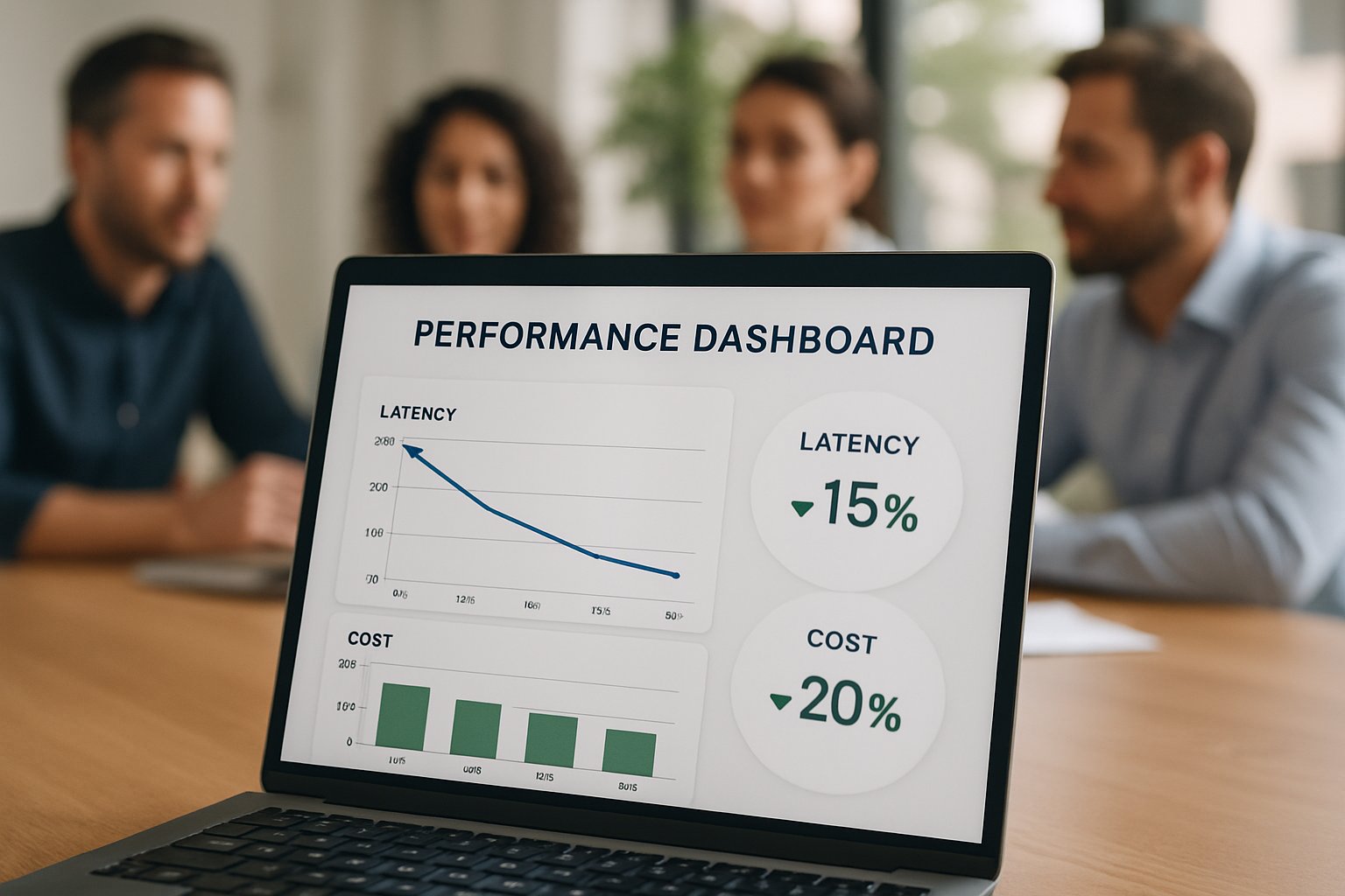Edge Agent Compute dashboard highlighting latency and cost improvements
