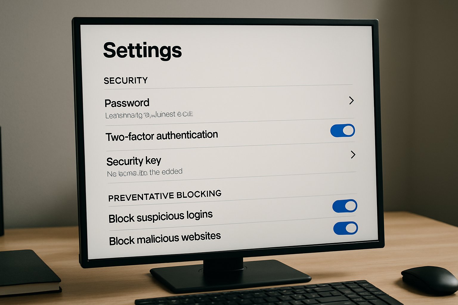 Online platform security controls showing Preventative Blocking Mandate settings interface.