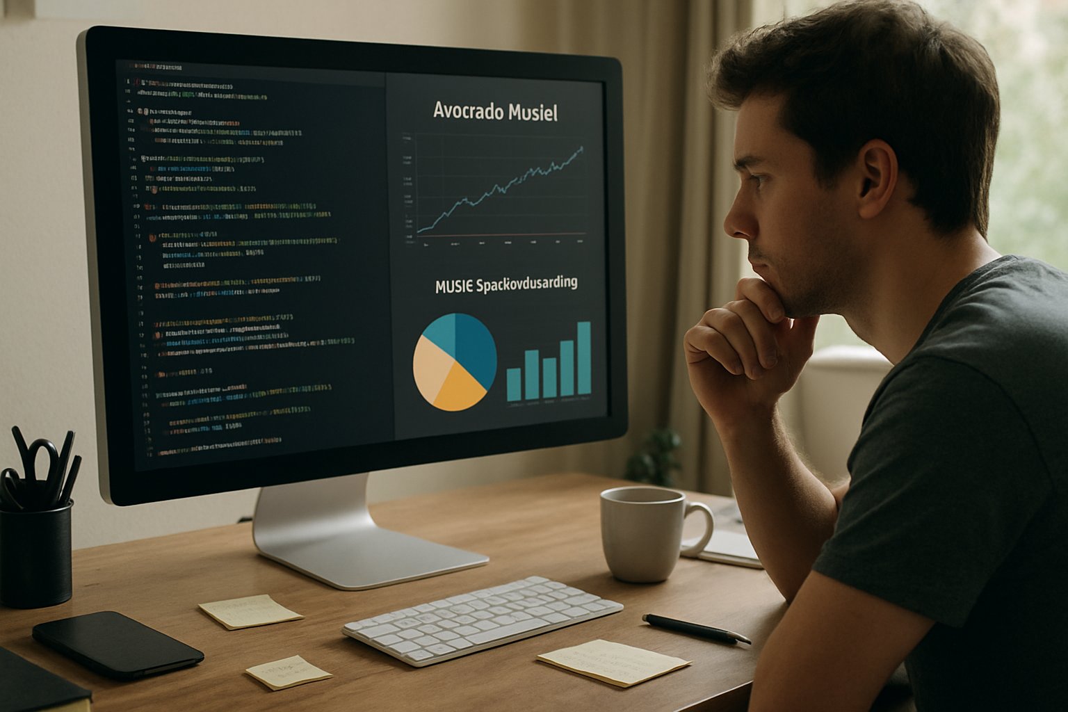 Data scientist reviewing Meta Superintelligence Avocado model and Muse Spark results.