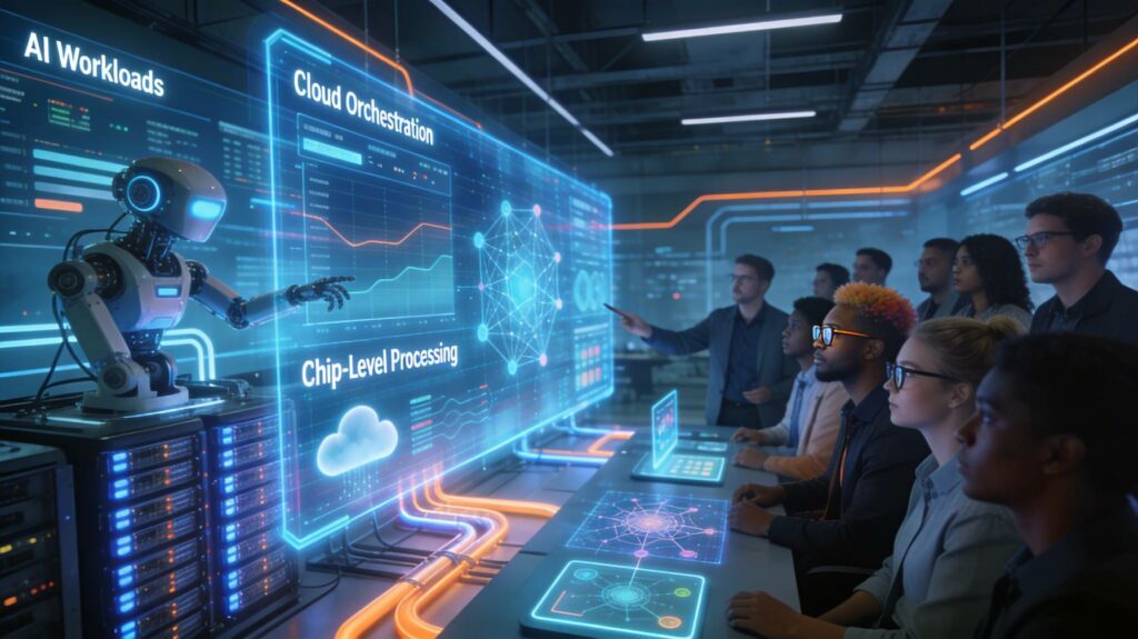 Next-gen AI infrastructure by Intel and Google showing workforce training led by an authorized training partner