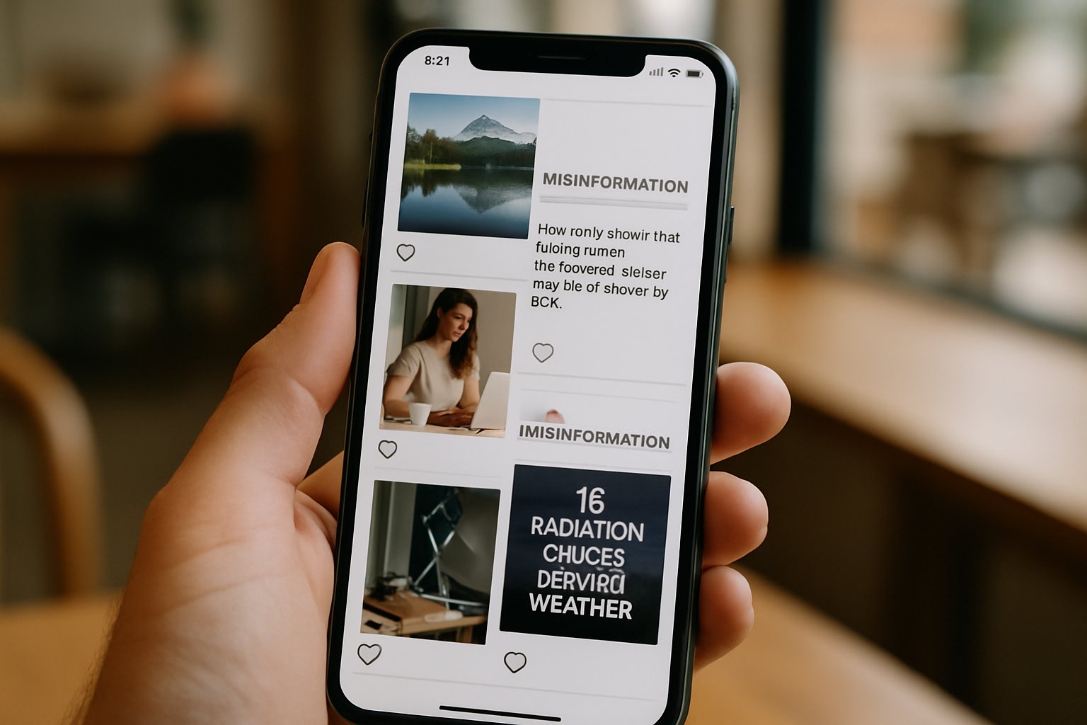 Smartphone social feed shows Influence Operations Wave in action.