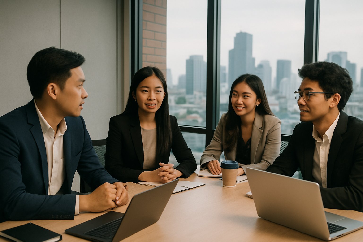 Tech professionals discussing Regional AI Regulation in Southeast Asia