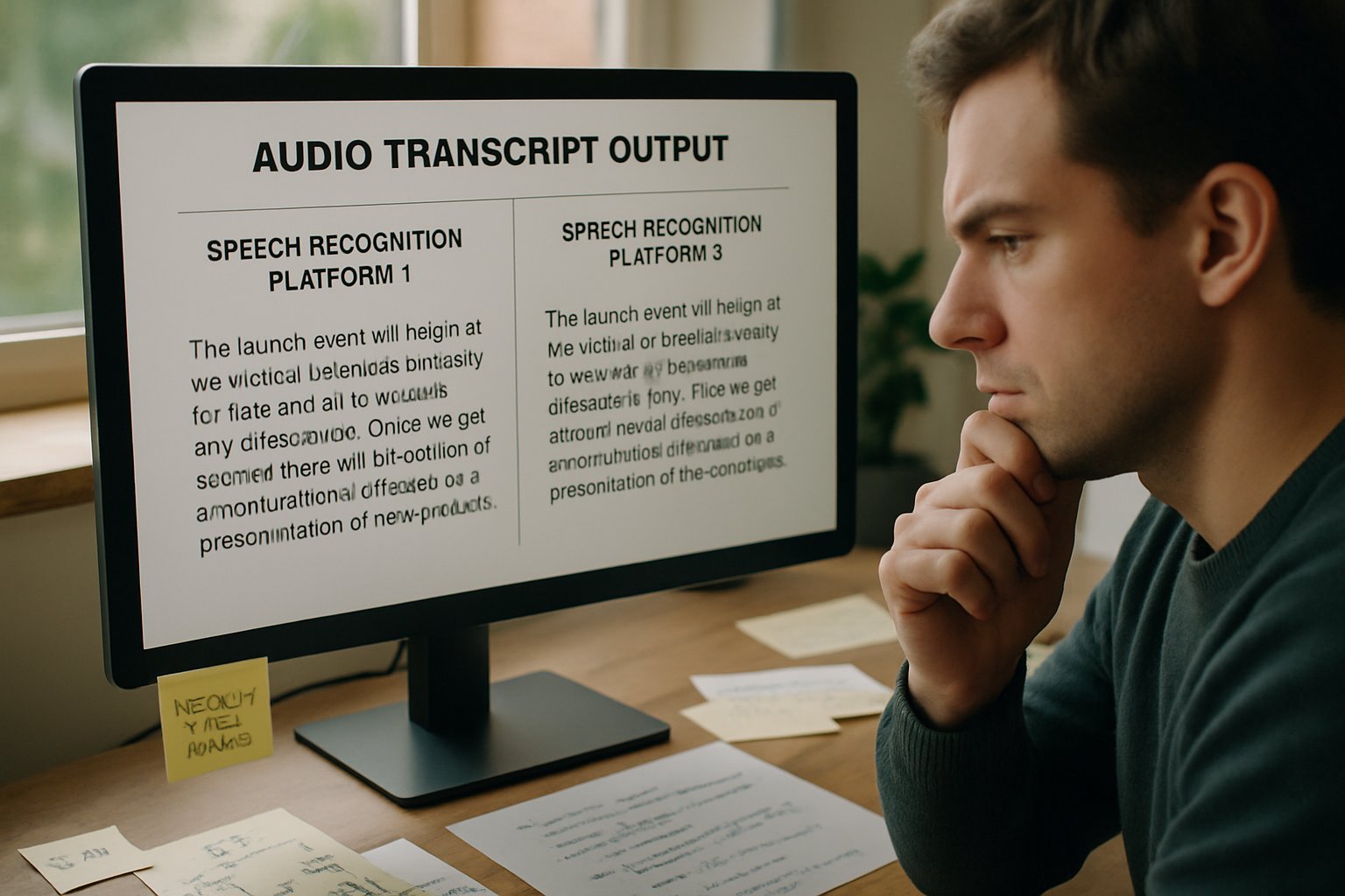 Speech Recognition War with speech-to-text comparisons and workflow analysis.