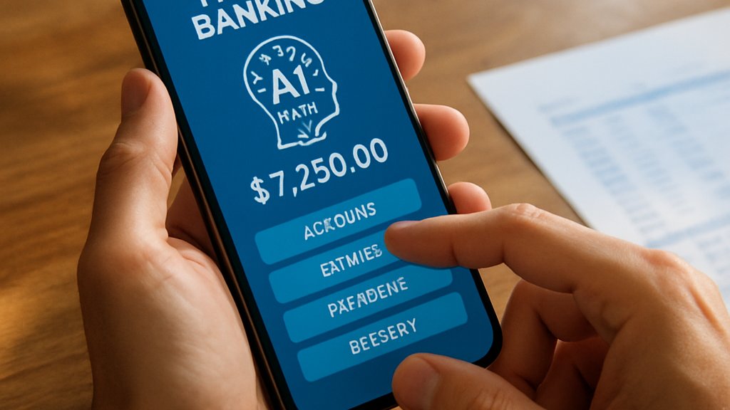 Anthropic Finance AI features on secure mobile banking app in real-world setting