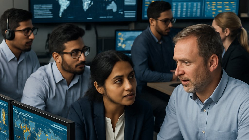 Defense AI Cooperation engineers monitoring joint US-India systems.