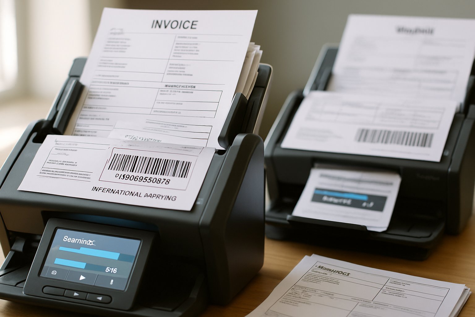 Logistics Process Automation with automated document scanning for shipping paperwork.