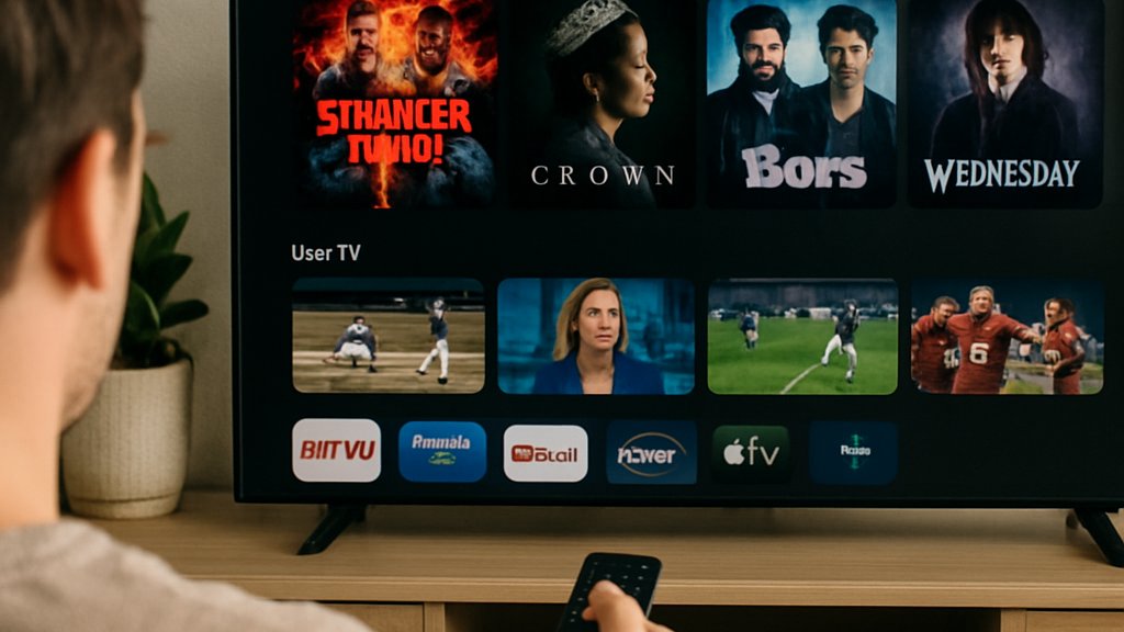 AI TV personalization for streaming recommendations on a home television