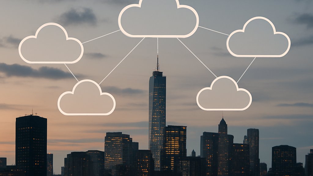 City skyline visualizing AI-Native Cloud infrastructure integration.